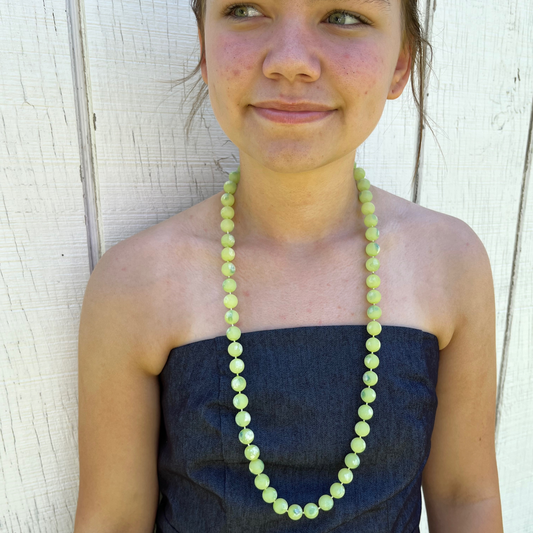 Marbled Green Vintage Necklace