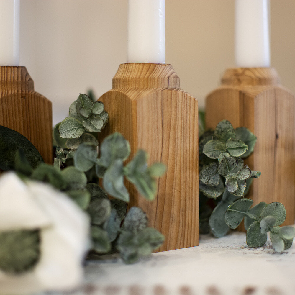 Modo Wooden Taper Candle Holder