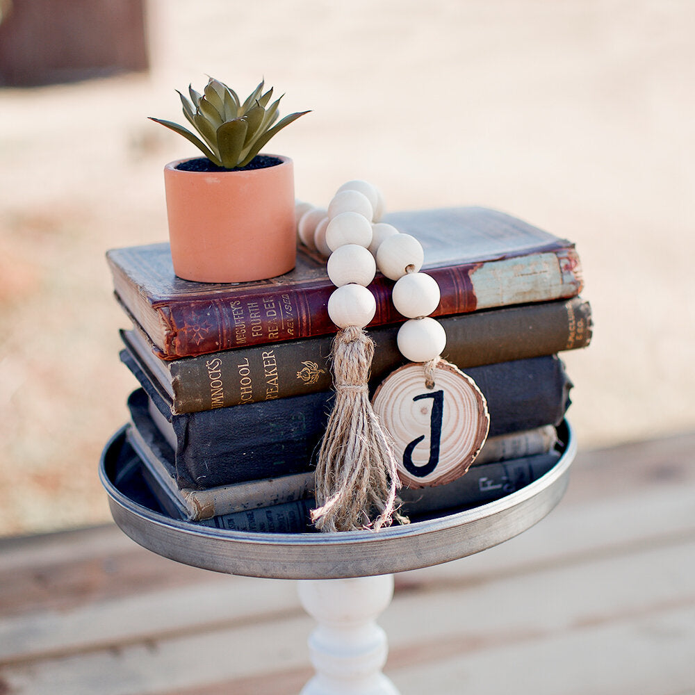 Personalized Wood Bead Swag