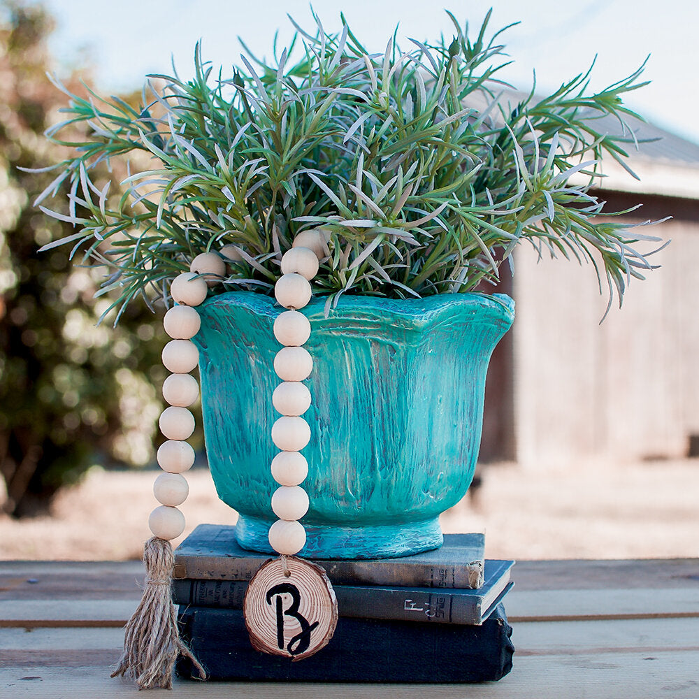 Personalized Wood Bead Swag
