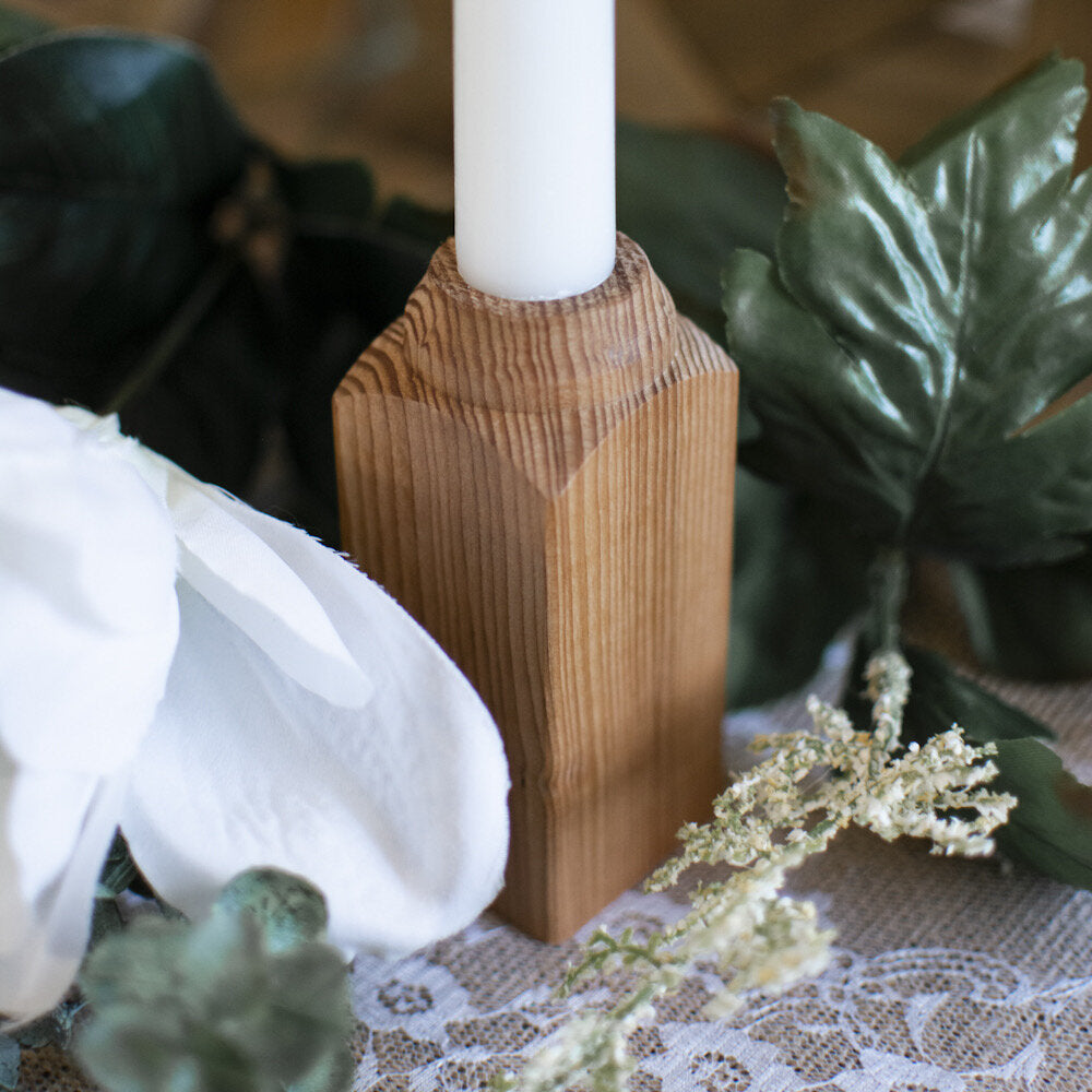 Modo Wooden Taper Candle Holder
