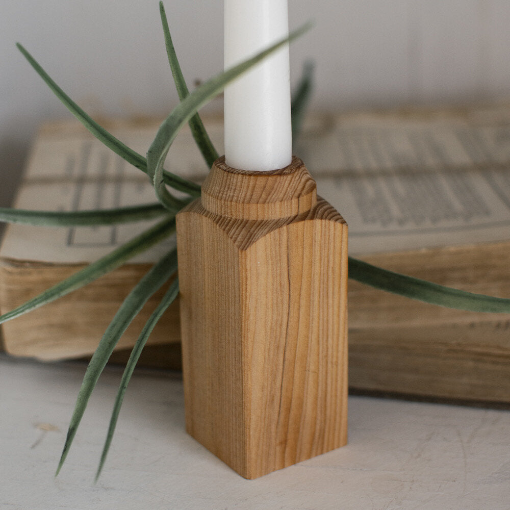 Modo Wooden Taper Candle Holder