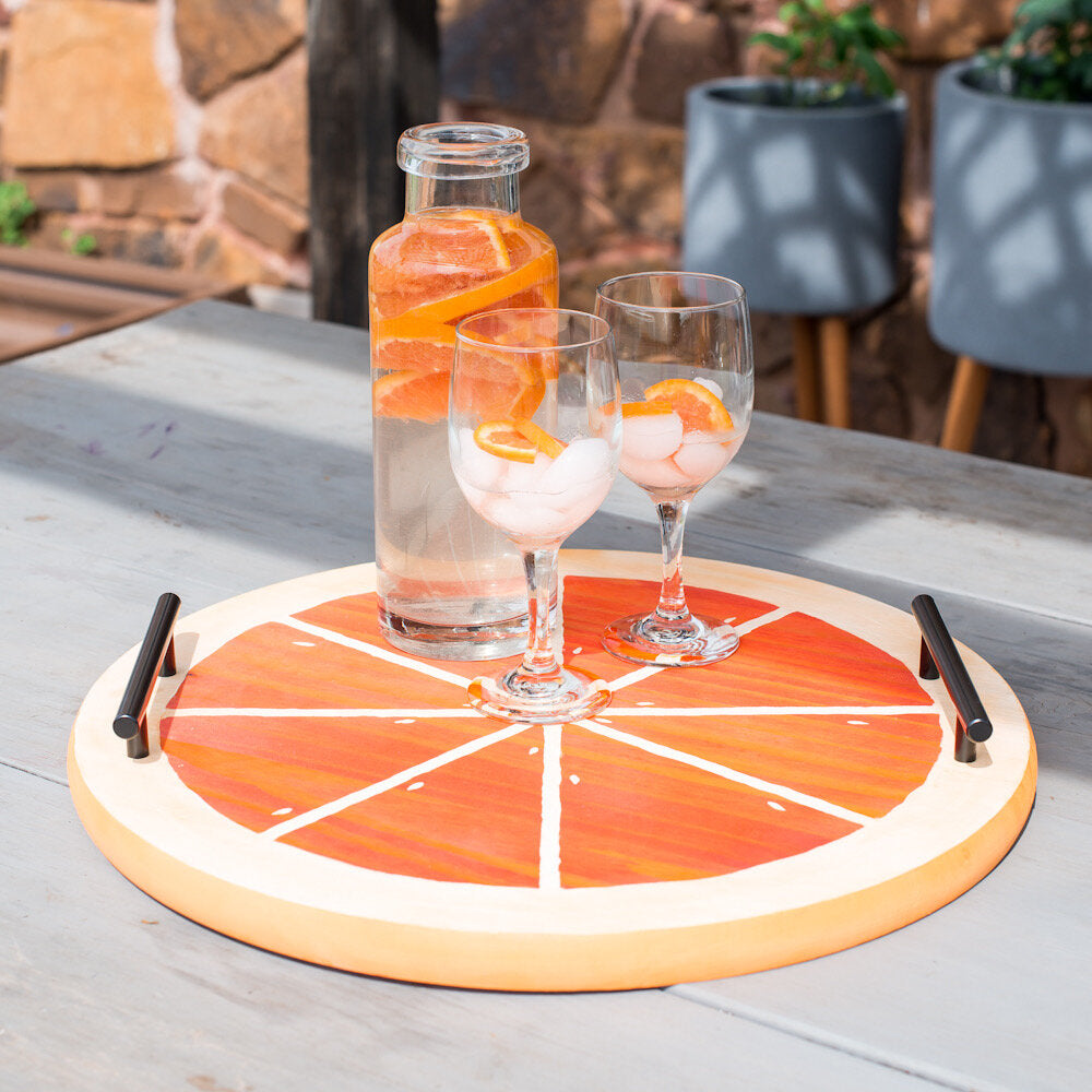 Orange Serving Tray