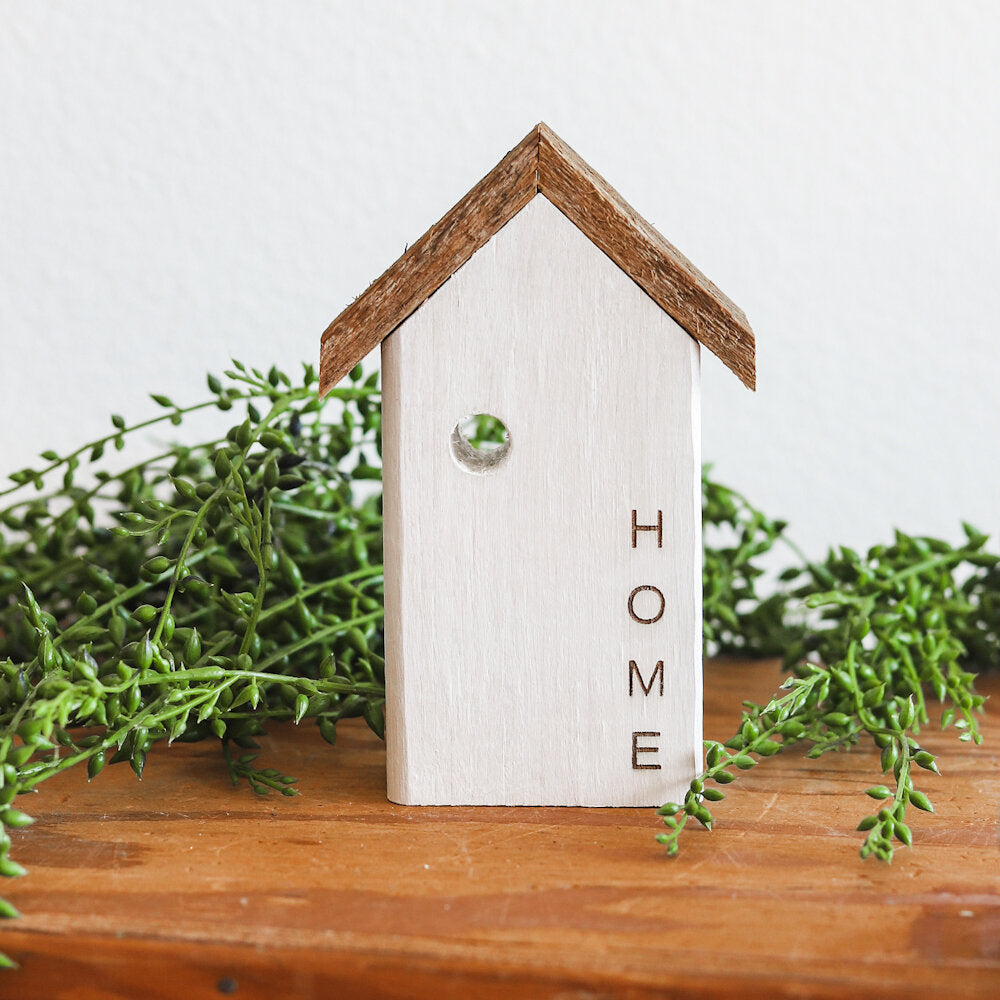 Reclaimed Lath Roofed Birdhouse