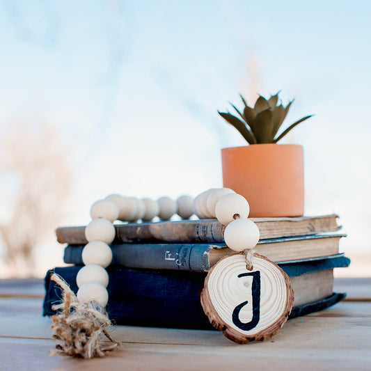 Personalized Wood Bead Swag